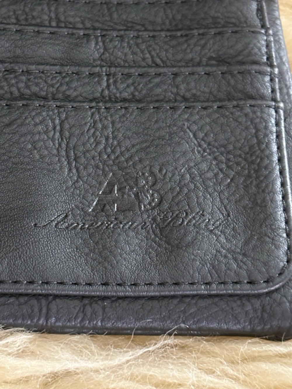 Embroidered Black Leather Foldover Wallet Clutch with Multicolor Accents - Picture 5 of 7